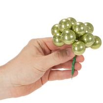 Artikel Mini Weihnachtskugeln am Draht aus Glas 25 mm bunt 140 Stück