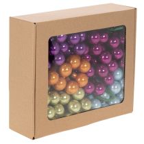Artikel Mini Weihnachtskugeln am Draht aus Glas 25 mm bunt 140 Stück