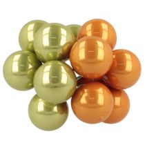 Artikel Mini-Weihnachtskugeln am Draht aus Glas bunt 40 mm 32 Stück