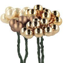 Artikel Spiegelbeeren Ø1,5cm Braun-Gold 140St
