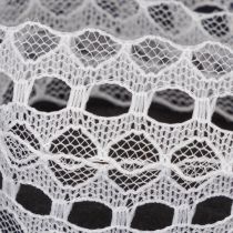 Artikel Zierband Baumwolle mit Spitzenbordüre 25 mm x 10 m in Weiss