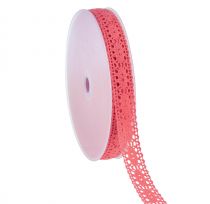 Artikel Spitzenband Geschenkband Band Rosa Koralle 18mm 20m