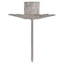 Artikel Spitzkerzenhalter zum Stecken Antik Grau 7×8,5cm 4 St