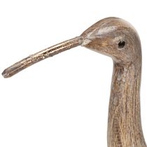 Artikel Vogel-Dekofigur aus Holz und Metall 34 cm Braun-Grau für Innenräume