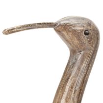 Artikel Deko Vogel Figur aus Holz und Metall 43cm Braun-Grau