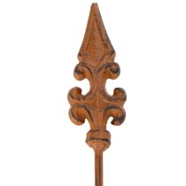 Artikel Gartenstecker Rustikale Dekoration Lilie Lanze im Antikdesign für Outdoor 60cm 2St