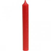 Stabkerzen Rote Kerzen Kerzendeko Weihnachten Ø21/170mm 6St