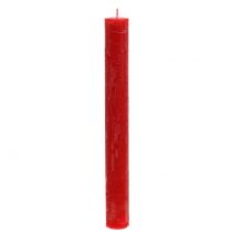 Artikel Stabkerzen durchgefärbt Rot 34mm x 300mm 4 St