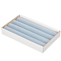 Artikel Stabkerzen aus Wachs hellblau 34x240mm 4er-Set für Innenbereiche
