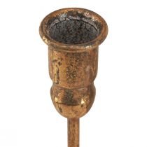 Artikel Stabkerzenhalter Antikoptik Gold für 10 Kerzen 46×46cm H16,5cm