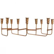 Artikel Stabkerzenhalter Antikoptik Gold für 10 Kerzen 46×46cm H16,5cm