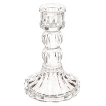 Artikel Glas-Kerzenhalter 12 cm transparent klassisches Design 2er-Set