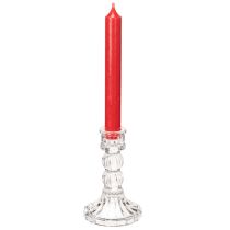 Artikel Glas-Kerzenhalter 12 cm transparent klassisches Design 2er-Set