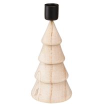 Artikel Stabkerzenhalter Holz Deko Tannenbaum Natur H16cm 2 St
