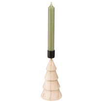 Artikel Stabkerzenhalter Tannenbaum Holz Natur H16 cm 2er Set