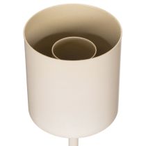 Artikel Stabkerzenhalter mit Glaszylinder 45 cm aus Metall in Taupe