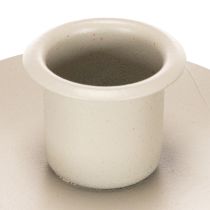 Artikel Kerzenhalter Birkenholz Metallring 20 cm Weiss