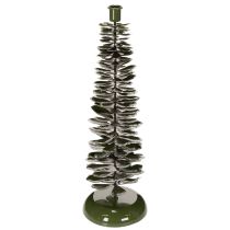 Artikel Kerzenständer Tannenbaum-Design Metall Grün 45 cm