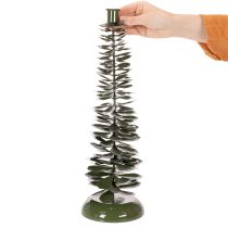 Artikel Kerzenständer Tannenbaum-Design Metall Grün 45 cm