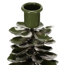 Artikel Kerzenständer Tannenbaum-Design Metall Grün 45 cm