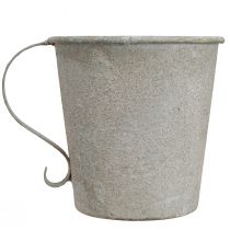 Artikel Stabkerzenhalter Tasse Vintage Grau Ø11cm H11cm