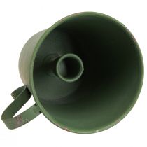 Artikel Stabkerzenhalter Metall Tassenform Grün Ø11cm H11cm