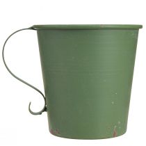 Artikel Stabkerzenhalter Metall Tassenform Grün Ø11cm H11cm