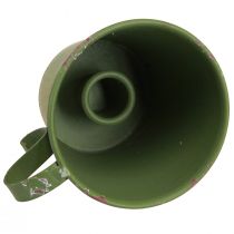 Artikel Stabkerzenhalter Tasse Metall Grün Ø9,5cm H8cm 3 Stück