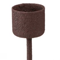Artikel Stabkerzenhalter zum Stecken Rost Braun Ø22mm H10,5cm 12 St