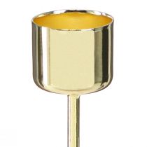 Artikel Stabkerzenhalter zum Stecken Gold Ø22 mm Höhe 10,5 cm 12 Stück