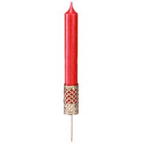 Artikel Stabkerzenhalter aus Metall Gold Ø 22 mm H 10 cm 4 Stück