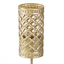 Artikel Stabkerzenhalter zum Stecken Mattgold Ø22 mm H10 cm 4 Stück