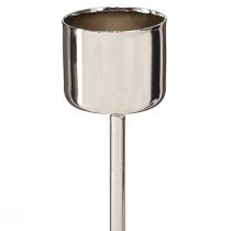 Artikel Stabkerzenhalter zum Stecken Silber Ø22mm Höhe 10,5cm 12 Stück