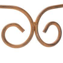 Artikel Rankgitter Metall 75 cm Braun Geschwungenes Design für Beete und Pflanztöpfe