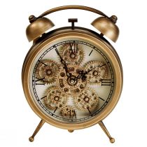Artikel Steampunk Uhr mit römischen Zahlen Wecker 23x8x29,5cm
