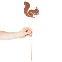 Artikel Gartenstecker Eichhörnchen aus Metall in Rostoptik, 52 cm, 2er-Set