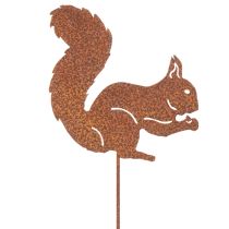 Artikel Gartenstecker Eichhörnchen aus Metall in Rostoptik, 52 cm, 2er-Set
