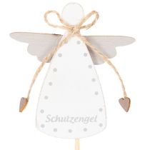 Artikel Dekostecker Engel aus Holz 31cm mit Flügeln in vier Farben, 12 Stück