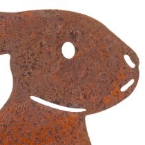 Artikel Gartenstecker aus Metall Hase Rost-Optik 60 cm 4er-Set für Aussenbereich