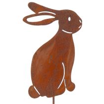 Artikel Gartenstecker aus Metall Hase Rost-Optik 60 cm 4er-Set für Aussenbereich