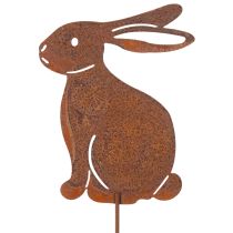 Artikel Gartenstecker aus Metall Hase Rost-Optik 60 cm 4er-Set für Aussenbereich