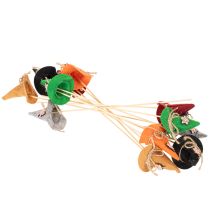Artikel Dekostecker Hexenhut aus Filz in Herbstfarben 28 cm 12 Stück