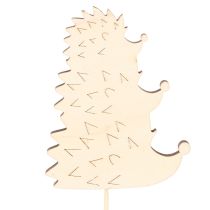 Artikel Deko-Stecker Holz Igel-Familie sortiert 34cm 12 Stück für Herbstdekorationen
