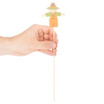 Artikel Holzstecker Vogelscheuchen Dekoration 30 cm bunt 12 Stück