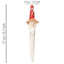 Artikel Keramik-Gartenstecker Zwerge mit rotem Pilzhut 17cm 2 Stück