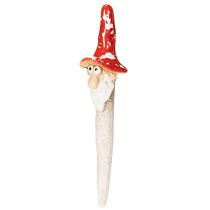 Artikel Keramik-Gartenstecker Zwerge mit rotem Pilzhut 17cm 2 Stück