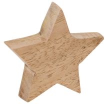 Artikel Holzstern Deko 5 cm Mint und Weiss 9er-Set