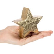 Artikel Deko-Sterne aus Holz Gold 10cm 3er-Set für Innenbereich