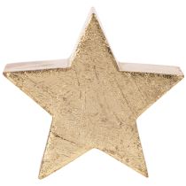 Artikel Deko-Sterne aus Holz Gold 10cm 3er-Set für Innenbereich