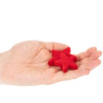 Artikel Deko-Sterne rot beflockt 4–5 cm 40 Stück